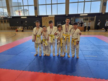 Karateisti na tekmovanju v Moravčah, april 2024 (4)